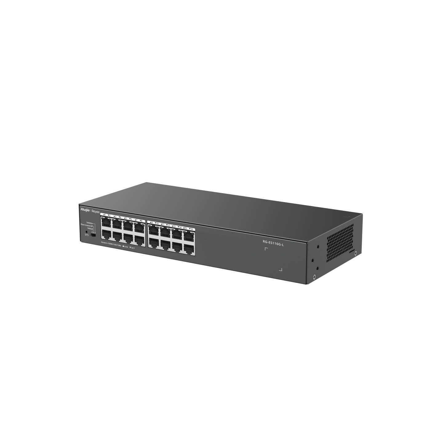SWITCH 16P NO ADMIN 10/100/1000 RG-ES116G-L RUIJIE