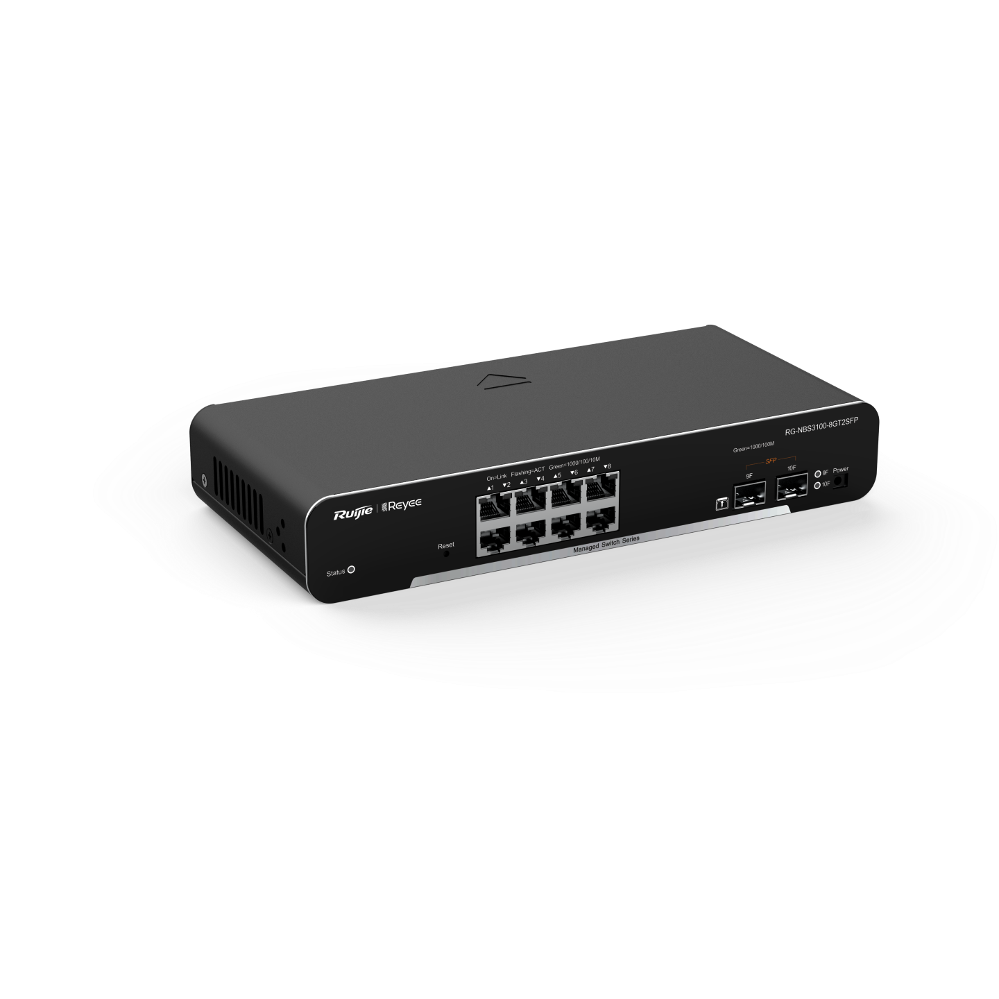 SWITCH GIGABIT CAPA 2 ADMINISTRABLE EN LA NUBE 8 PUERTOS 2 SFP RG-NBS3100-8GT2SFP RUIJIE