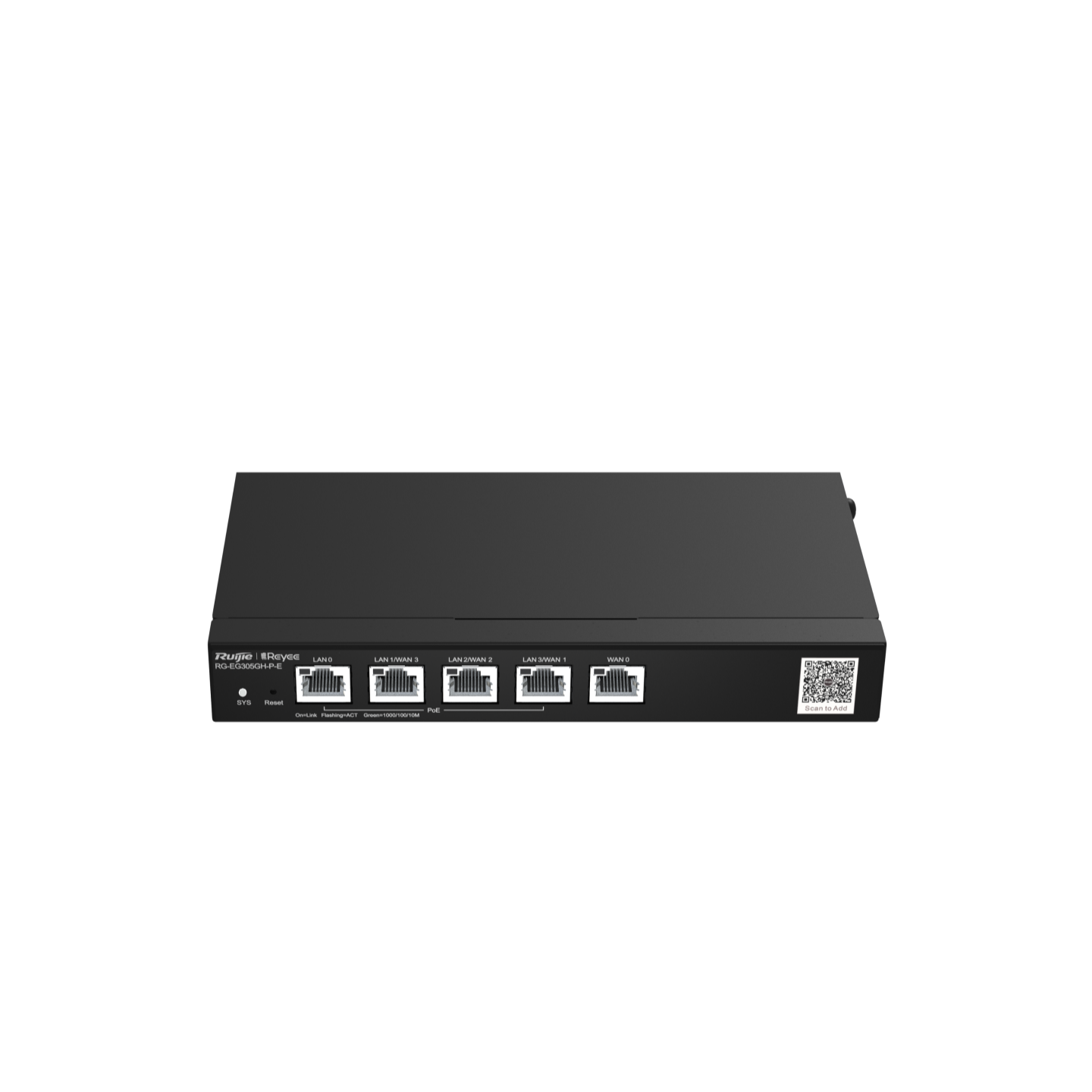 ROUTER DE SEGURIDAD GIGABIT 5 PUERTOS POE+ RG-EG305GH-P-E RUIJIE