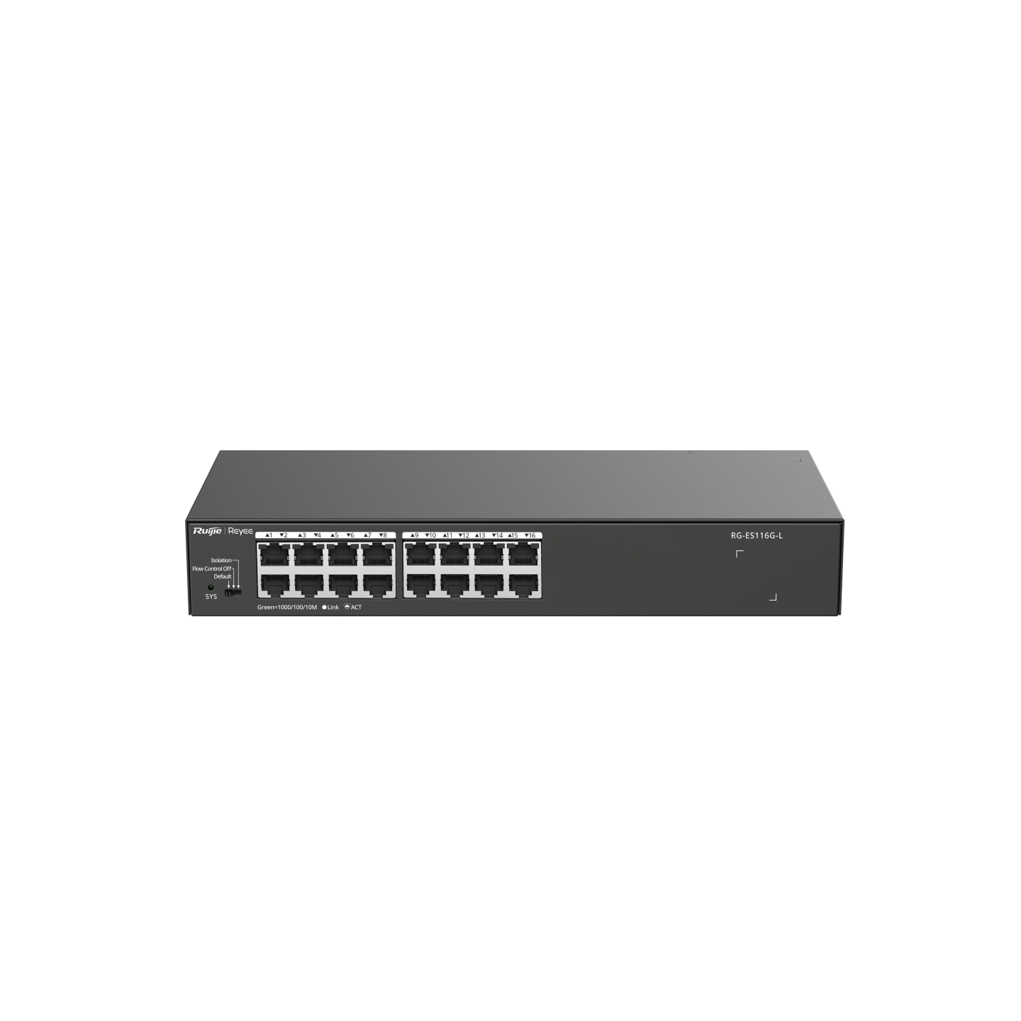 SWITCH 16P NO ADMIN 10/100/1000 RG-ES116G-L RUIJIE