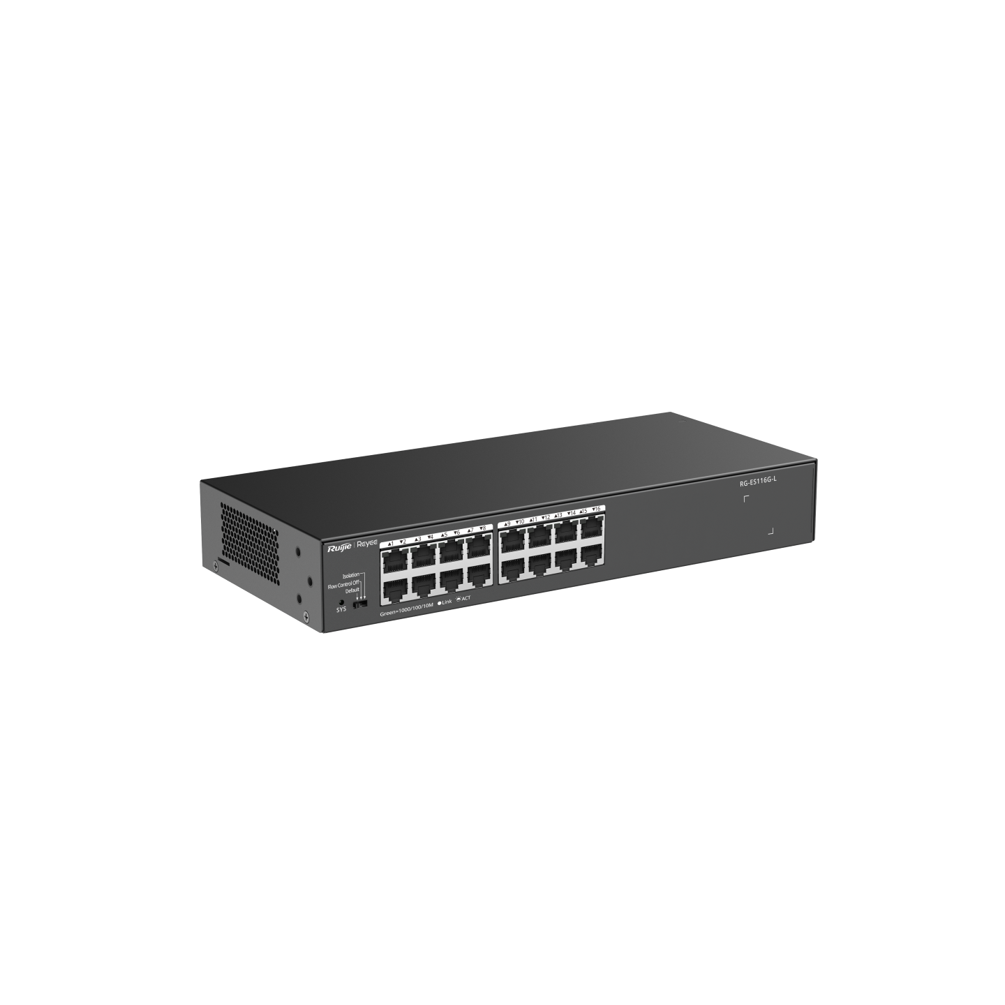 SWITCH 16P NO ADMIN 10/100/1000 RG-ES116G-L RUIJIE
