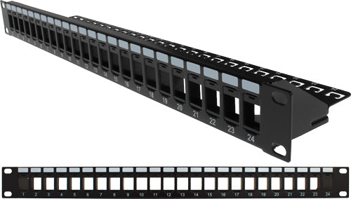 Patch Panel vacío de 24 Puertos
