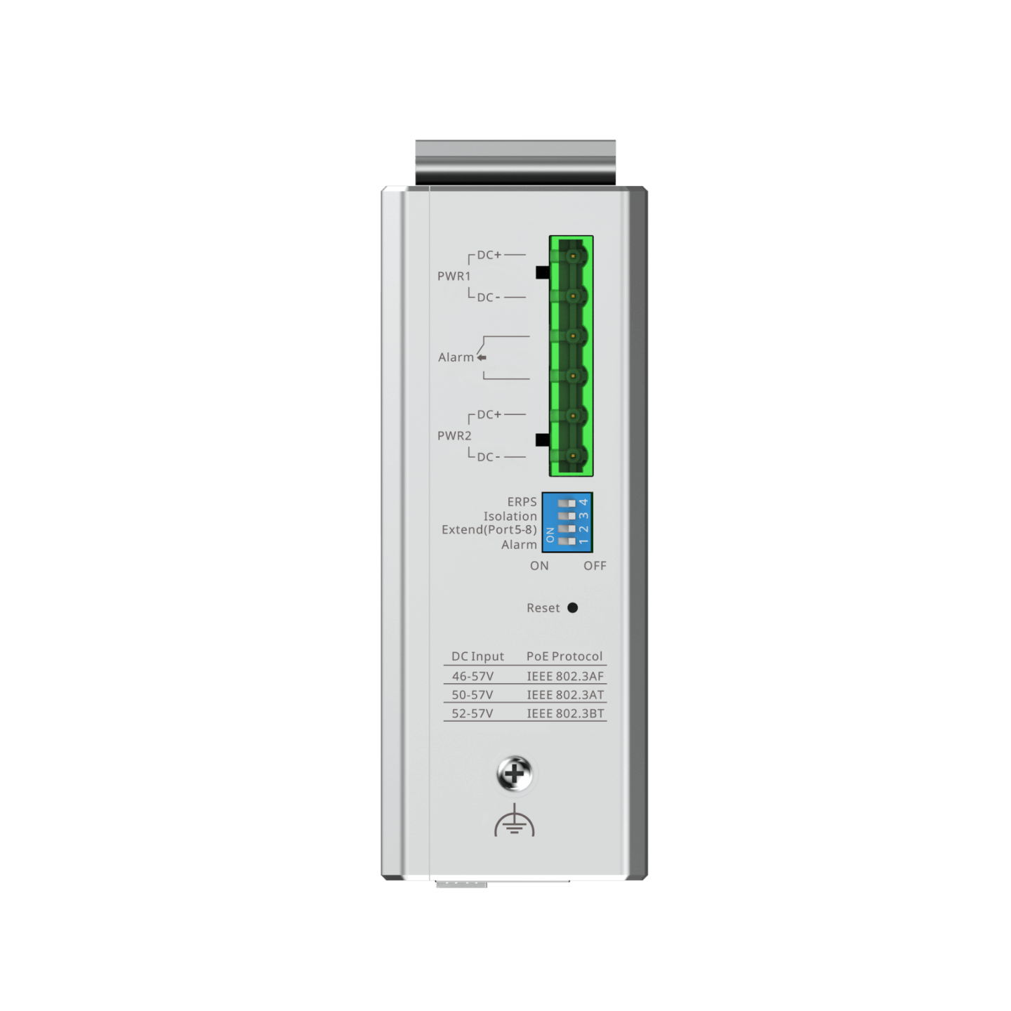 SWITCH INDUSTRIAL 8POE MAS 2 SFP CLOUD