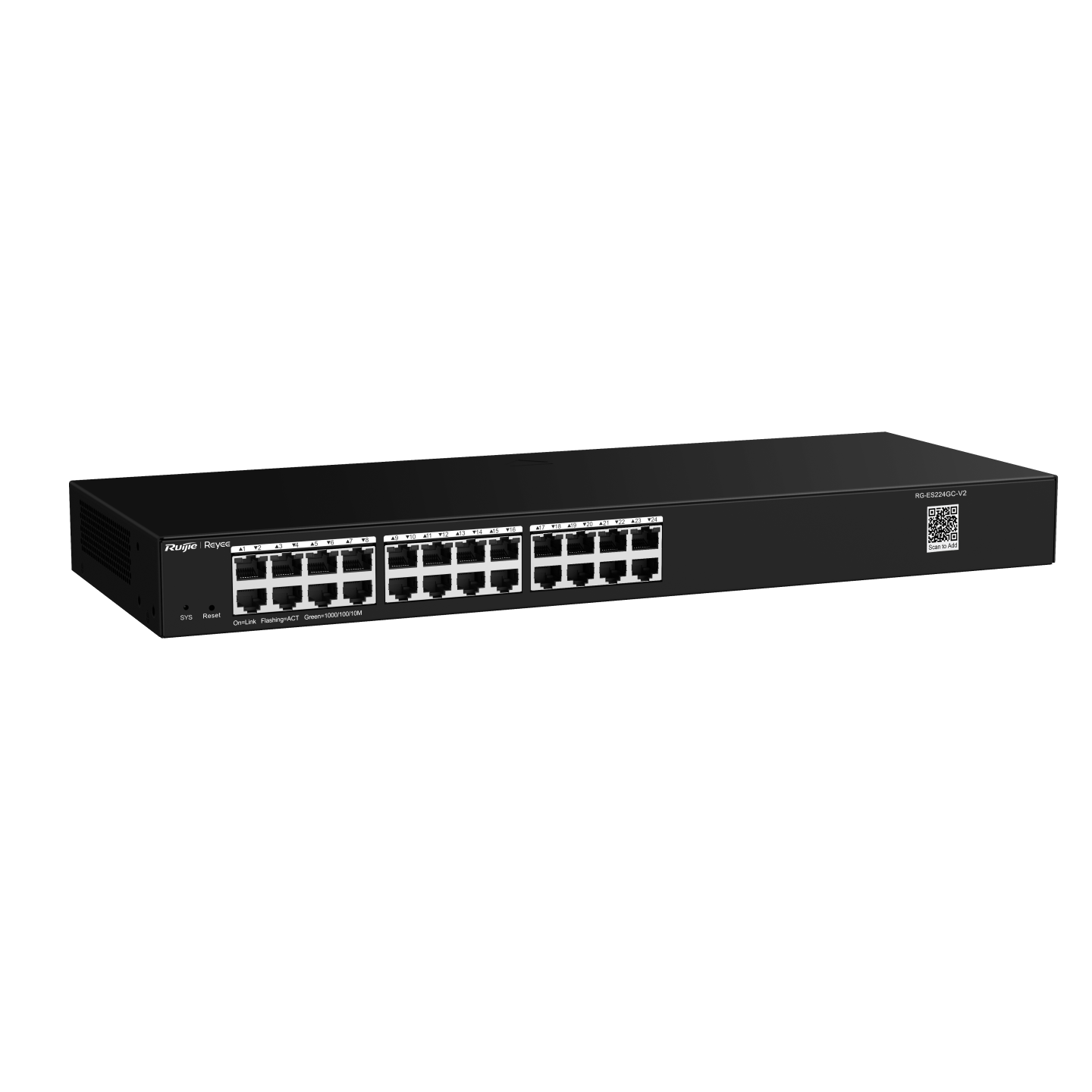 SWITCH GIGABIT NO ADMINISTRABLE 24 PUERTOS RG-ES224GC-V2 RUIJIE