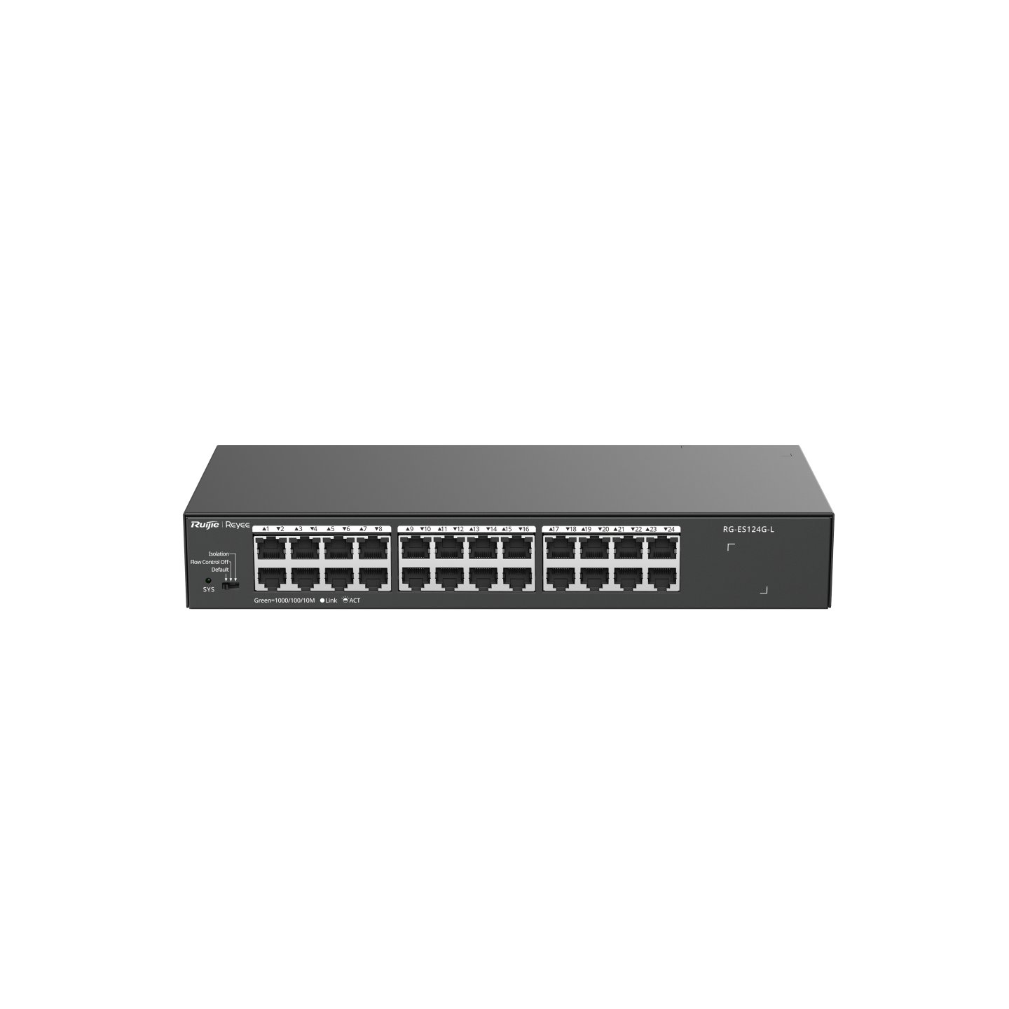 SWITCH 24P NO ADMIN 10/100/1000 RG-ES124G-L RUIJIE