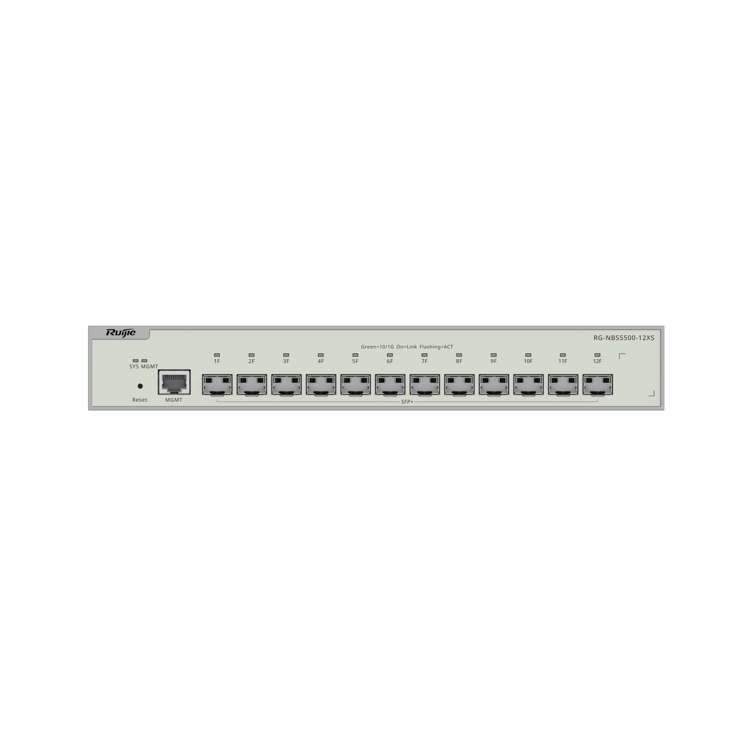 SWITCH DE AGREGACIÓN 12 PUERTOS 10G SFP+ RG-NBS5500-12XS RUIJIE