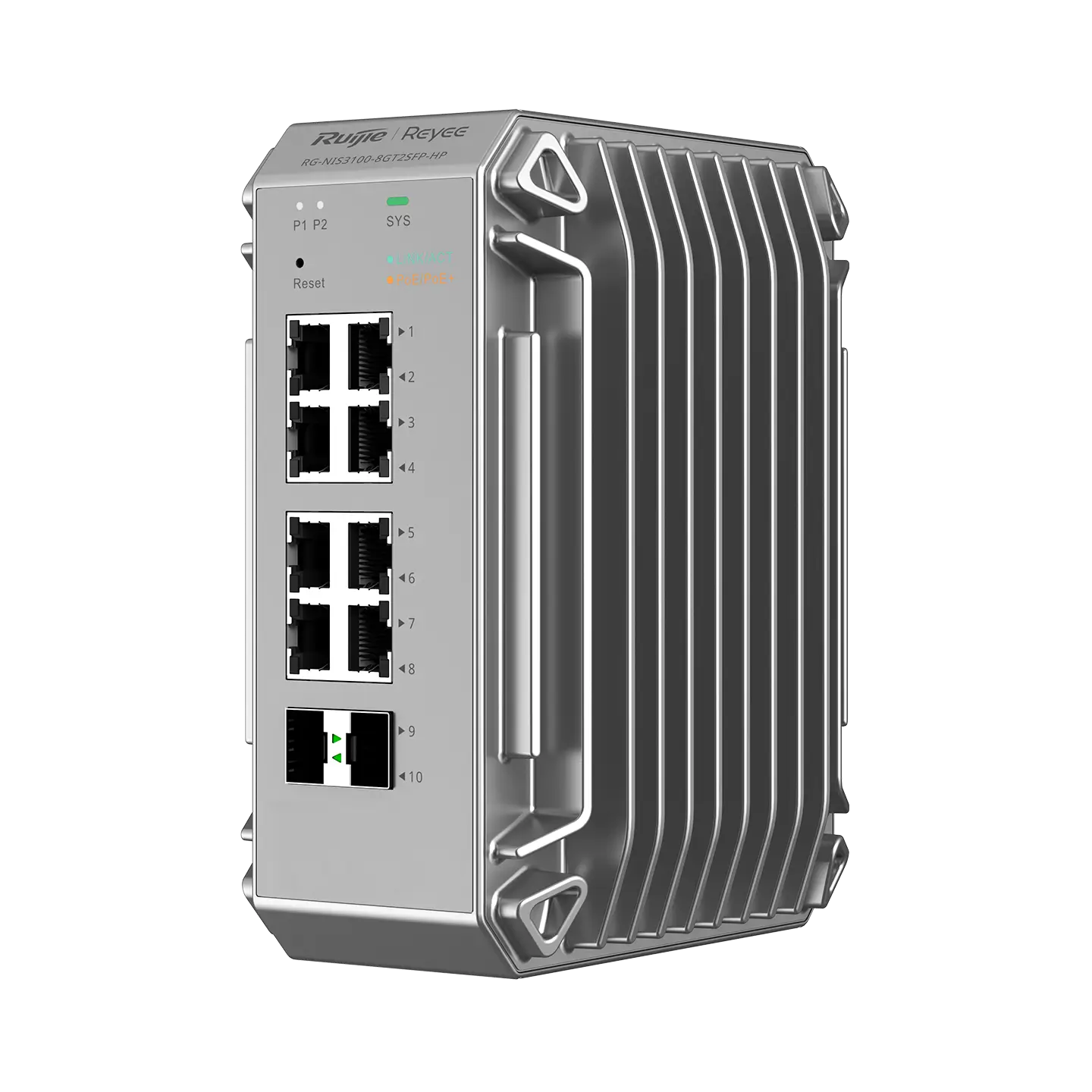 SWITCH INDUSTRIAL 8POE MAS 2 SFP