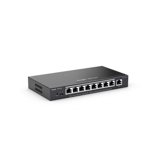RG-ES209GC-P. Switch Smart Cloud REYEE 9 puertos 8 Poe 10/100/1000 Mbps 120W.
