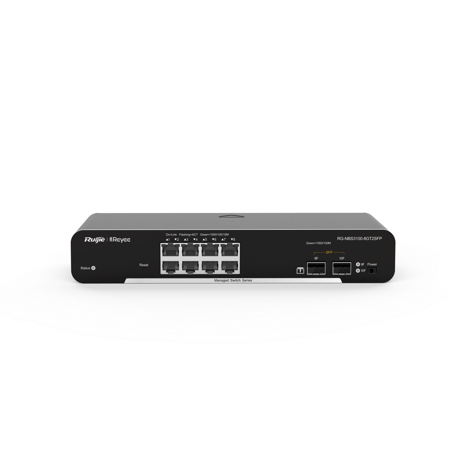 SWITCH GIGABIT CAPA 2 ADMINISTRABLE EN LA NUBE 8 PUERTOS 2 SFP RG-NBS3100-8GT2SFP RUIJIE