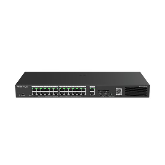 SWITCH GIGABIT NO ADMINISTRABLE 24 PUERTOS POE+ RG-ES228GS-P RUIJIE