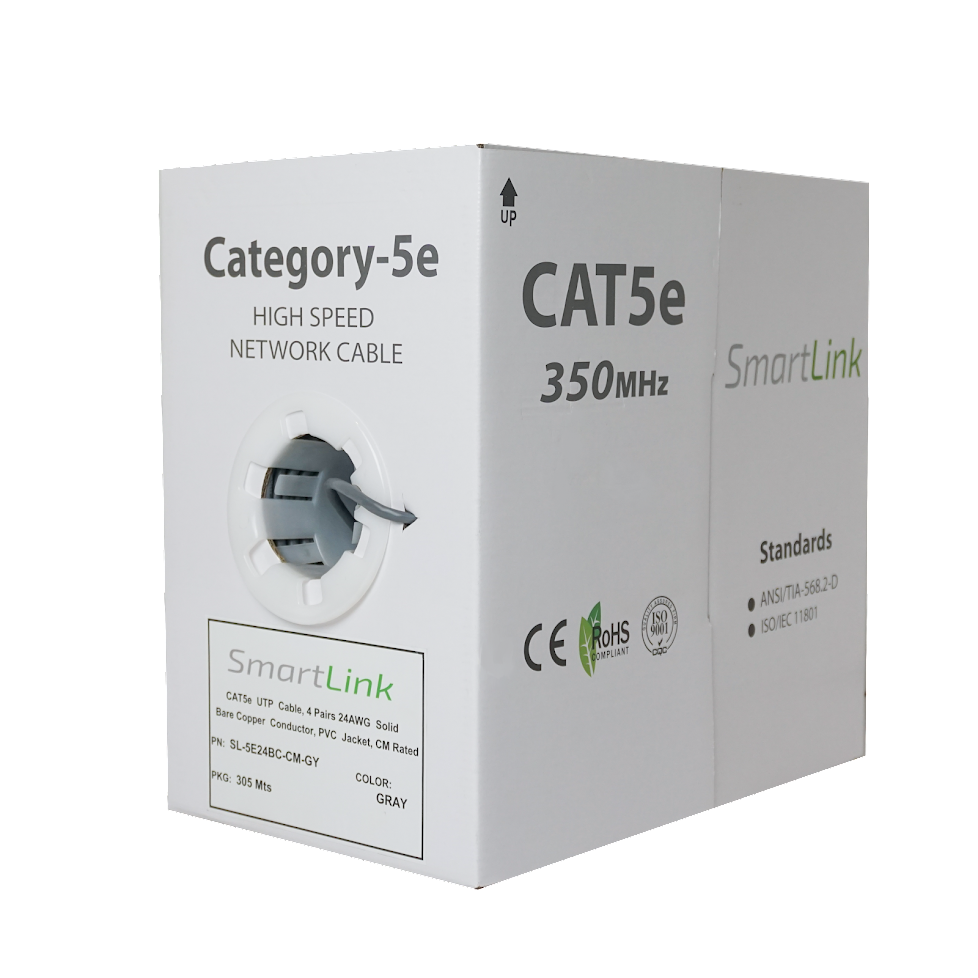 Cable CAT5e 24AWG CU 300 MT.