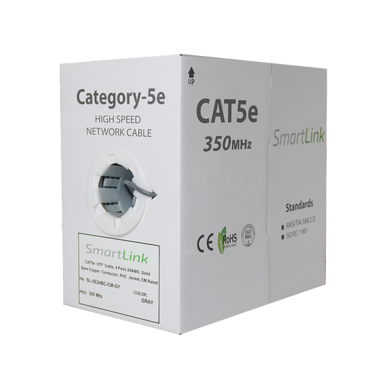 Cable CAT5e 24AWG CU 300 MT.