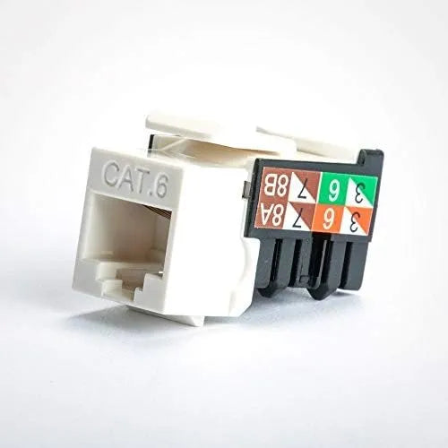 Jack RJ45 CAT6 V-Max Blanco Brillante