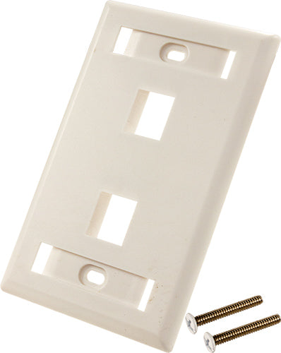 Faceplate 2 Puertos Blanco