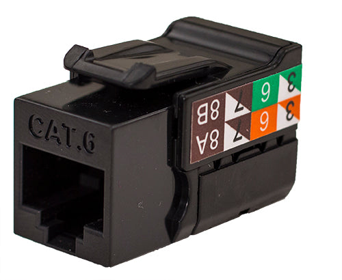 Jack RJ45 CAT6 V-Max Negro