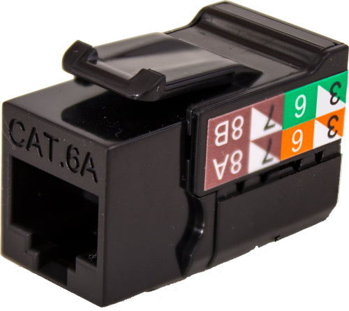 Jack RJ45 CAT6A V-Max Negro