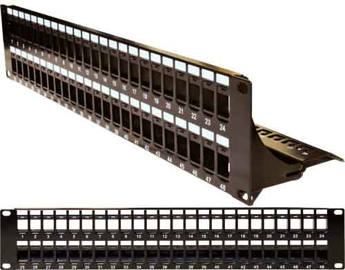 Patch panel vacío de 48 Puertos
