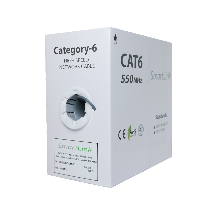 Cable CAT6 23AWG CU 300 MT.