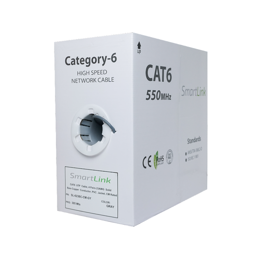 Cable CAT6 23AWG CU 300 MT.