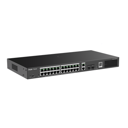 SWITCH GIGABIT NO ADMINISTRABLE 24 PUERTOS POE+ RG-ES228GS-P RUIJIE