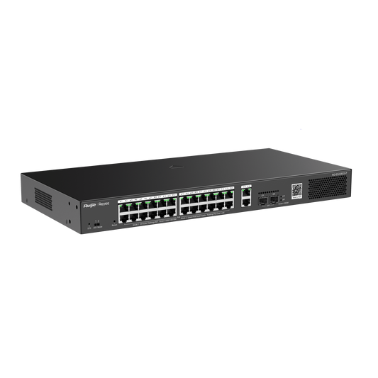SWITCH GIGABIT NO ADMINISTRABLE 24 PUERTOS POE+ RG-ES228GS-P RUIJIE