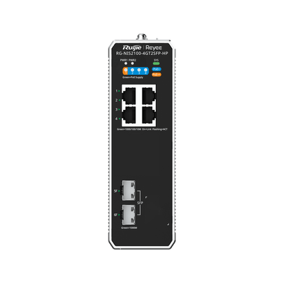 SWITCH INDUSTRIAL 4POE MAS 2 SFP RG-NIS2100-4GT2SFP-HP CLOUD RUIJI