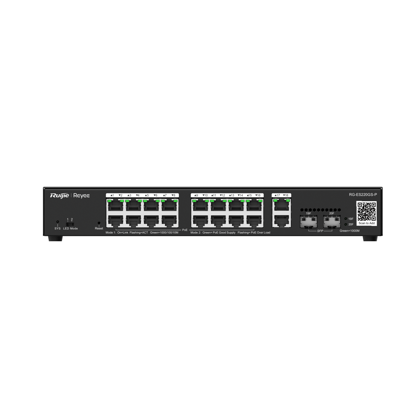 SWITCH 208 16POE MAS 1 GIGA 1 SFP CLOUD