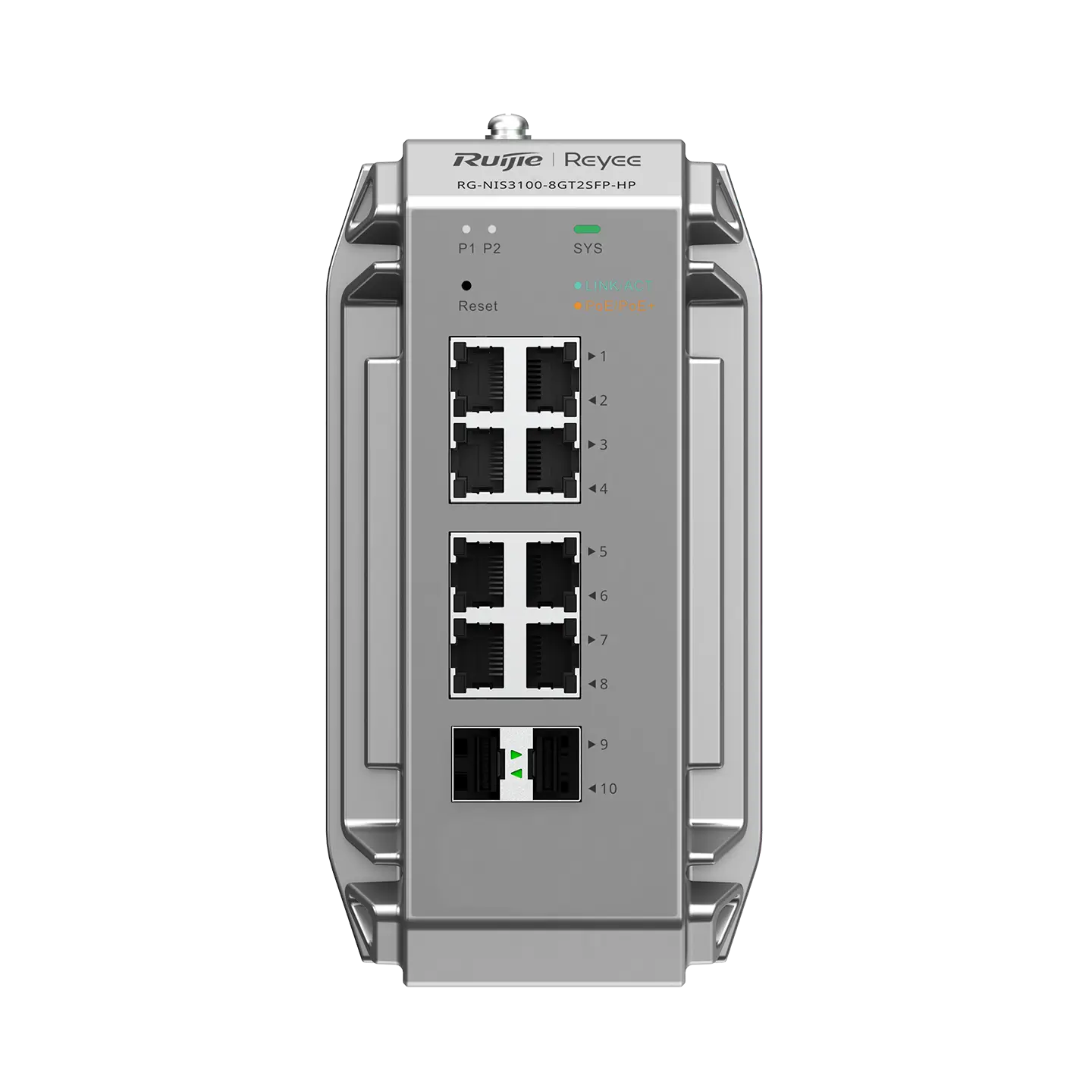 SWITCH INDUSTRIAL 8POE MAS 2 SFP