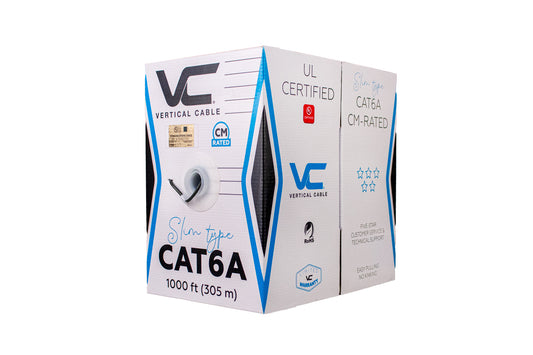 Cable CAT6A CM UTP – SLIM TYPE , bobina de 305 Mt.